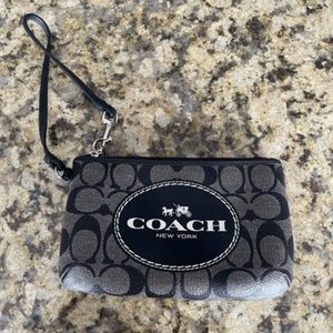 Black Coach Wristlet